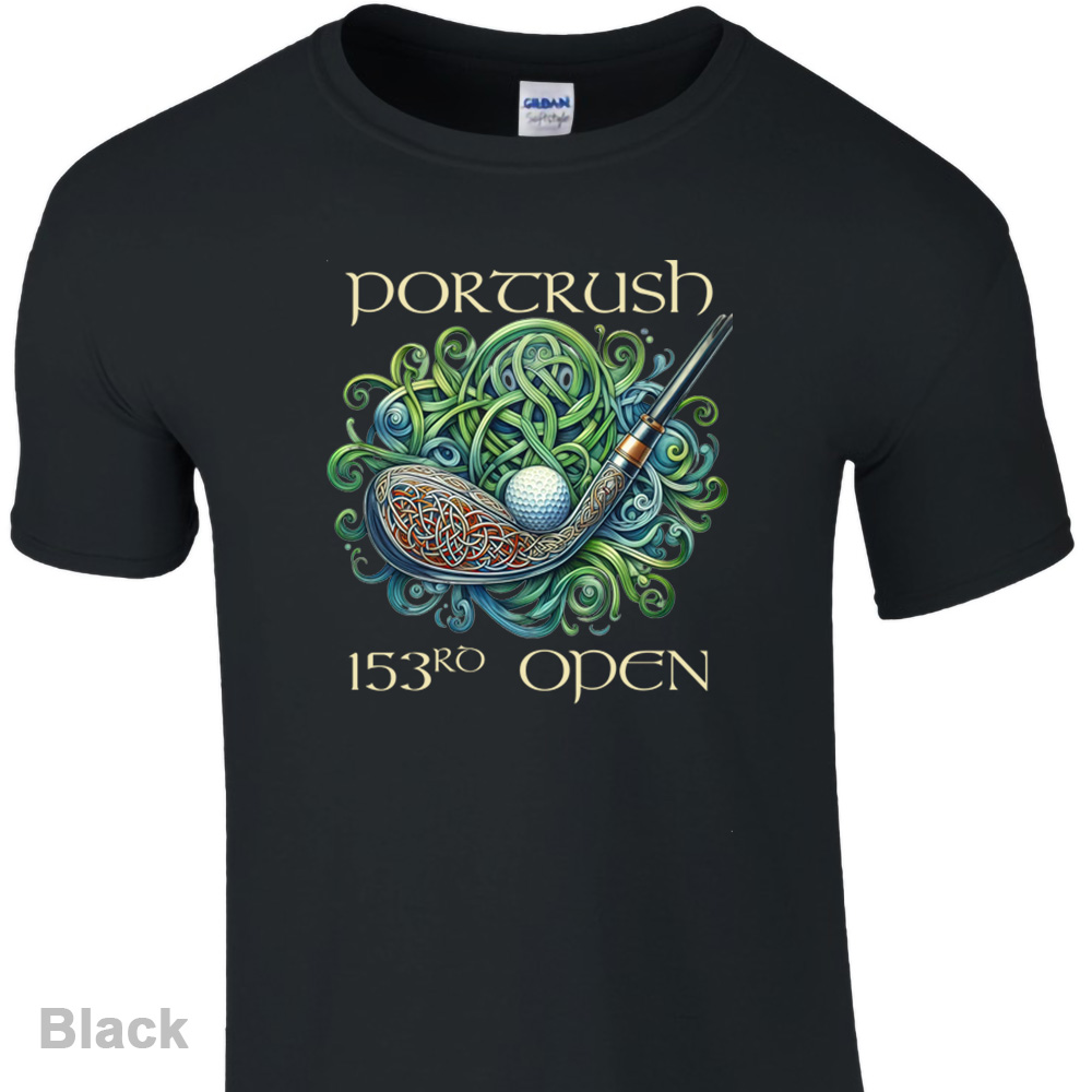 Celtic Golfing T-Shirt Fitted Softstyle - 153rd Open at Portrush Collection